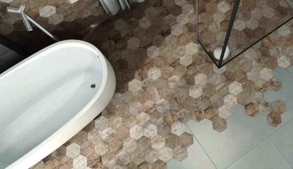 Плитка Stargres TIMBER HEKSAGONY mozaika 28,3x40,8 