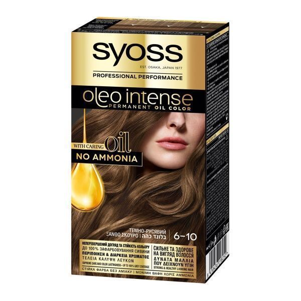 Фарба для волосся Syoss Oleo Intense №6-10 темно-русявий 115 мл