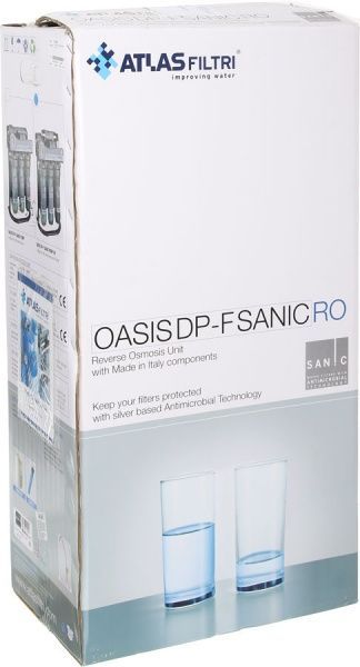 Система зворотного осмосу Atlas Filtri Oasis Dp-F Sanic Pump-UV з насосом, мінералізатором, каркасом та УФ-лампою