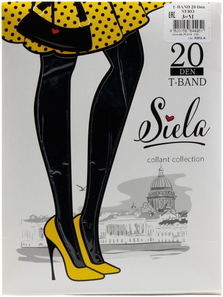 Колготки SIELA T BAND 20 den nero р. 3 черный 