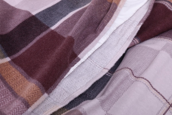 Підковдра Клітинка бежева (фланель) 160x220 см La Nuit 