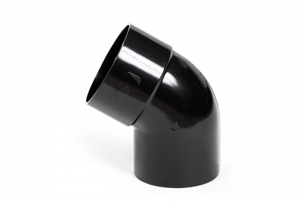 Колено трубы PROFiL 60° 75 мм черный 
