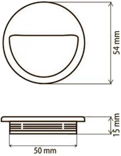 Меблева ручка DD 6103 врізна мм золотий DC 64904