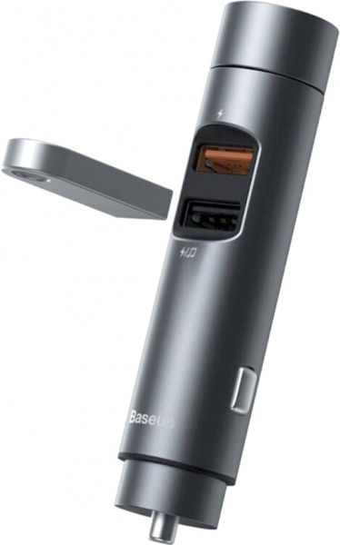 FM-трансмиттер BASEUS Energy Column Car Wireless MP3 Charger Dark grey (CCNLZ-C0G) 749299