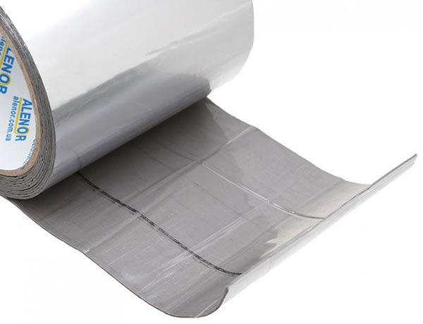 Лента герметизирующая Alenor BF бутиловая 100 мм x 3 м алюминиевая