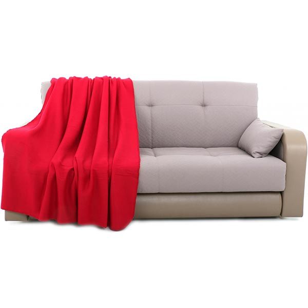 Плед флісовий бордо 150x180 см