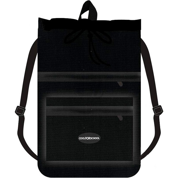 Сумка для обуви с системой антивор, двумя молниями и расширением 47х35 см черная CF85768-02 Cool For School