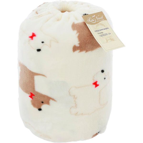 Плед микрофибра La Nuit Собаки 160x200 см