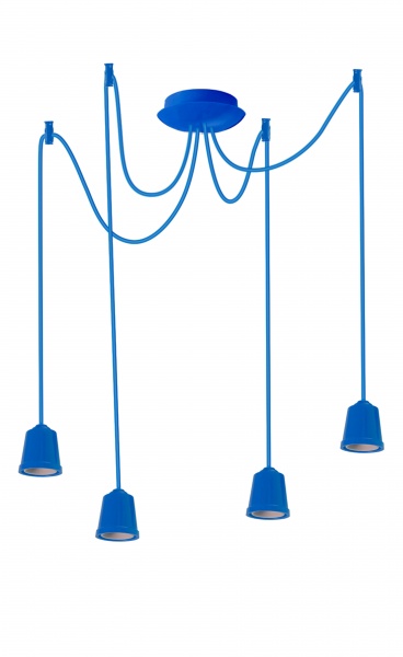 Підвіс ERKA 424 4x60 Вт E27 синій 424009 