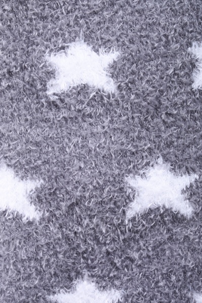 Носки женские Luna пушистые Звезды р. 23-25 серый 