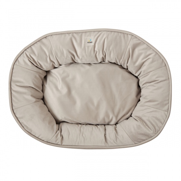 Лежак PETBED Velor Пончик XL 115x80x20 см серый