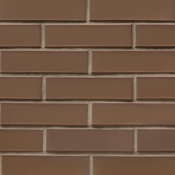 Цегла клінкерна облицювальна СБК брусок коричнева кава