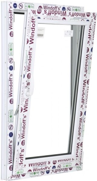 Вікно поворотно-відкидне Windoff's 58 800x1000 мм праве 