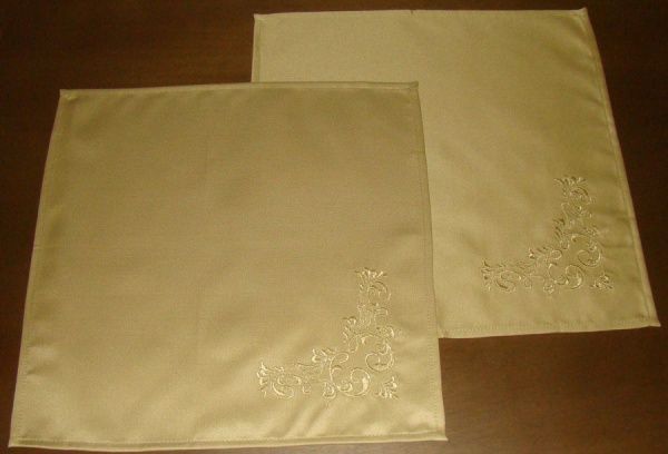 Комплект салфеток Эдельвика «Вензель» 948-18/00 40x40 см песочный 