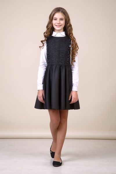 Сарафан шкільний Zironka 40-9007-1 р.122 чорний 
