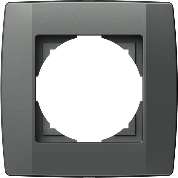 Рамка одноместная TEM Logiq универсальная антрацит OQ10AT-U