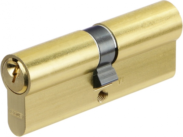 Цилиндр Abus E50 40x40 ключ-ключ 80 мм матовая латунь