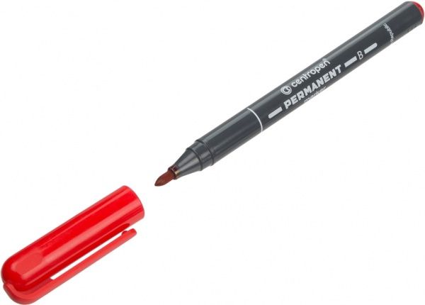 Маркер перманентний Centropen 2 мм 2836 червоний 