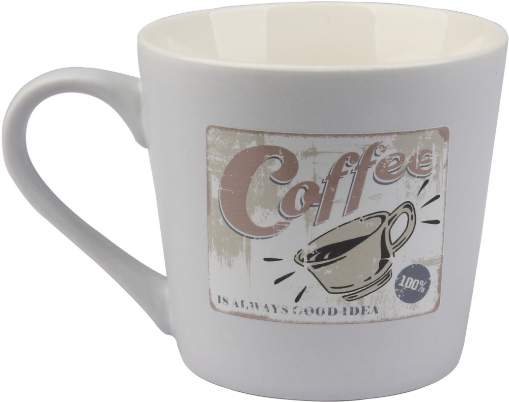 Чашка Fiora OldSchool сіра 410 мл