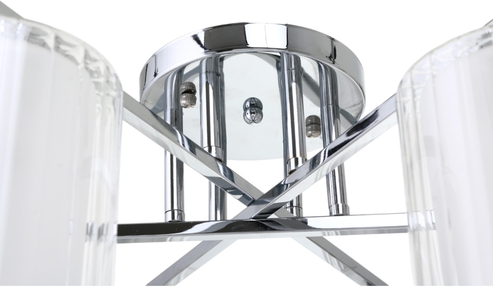 Люстра потолочная Sensio Solar 6x40 Вт Е27 хром/белый ALG-07266/6