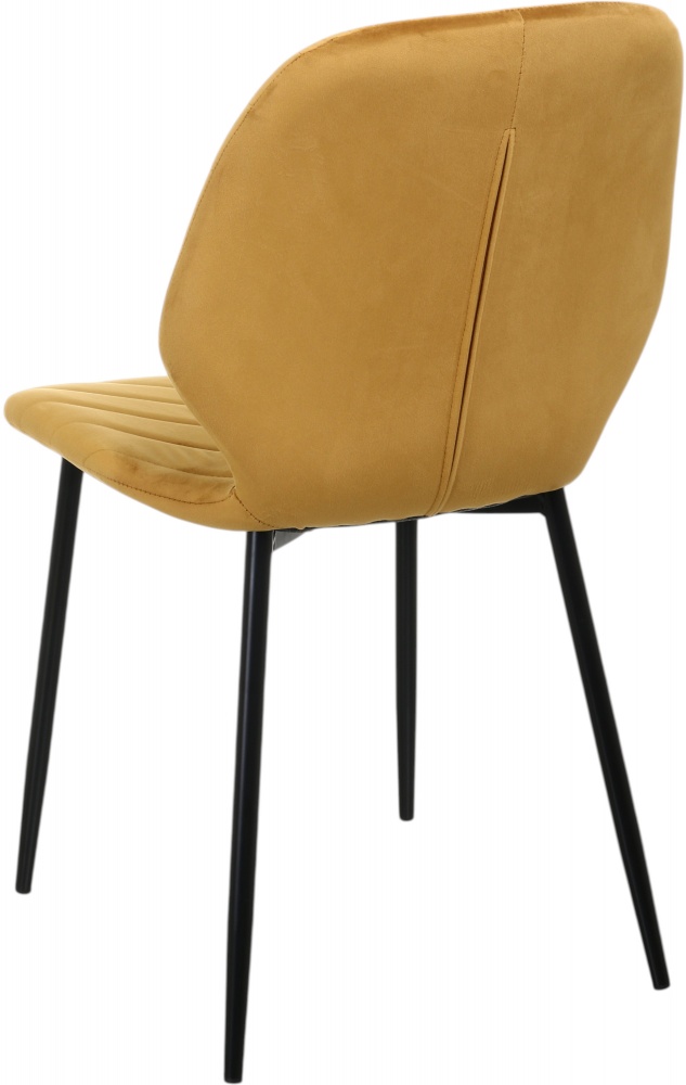 Стілець обідній Центр Меблів NIA 46х56,55х87 см (UF910-10) гірчичний / чорний