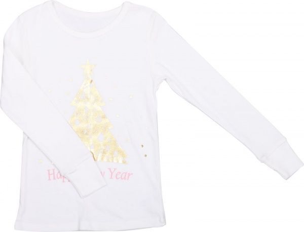 Пижама для девочек Фламинго р.128 молочный/розовый 30-1006 