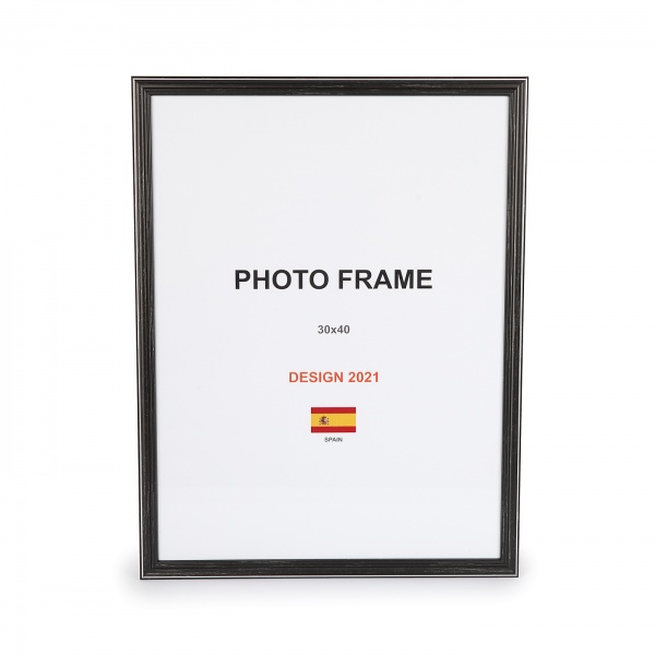 Рамка для фото 1 фото 30х40 см графіт темний 