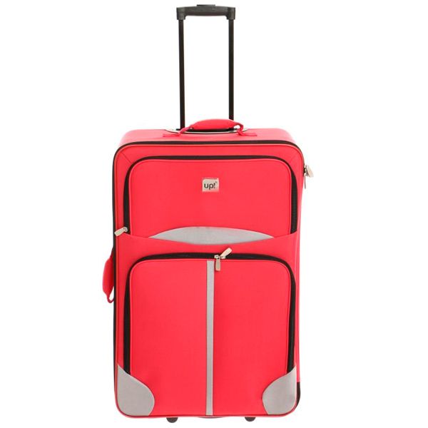 Валіза Underprice 1022NC червона з сірою смужкою 71х45х23 см
