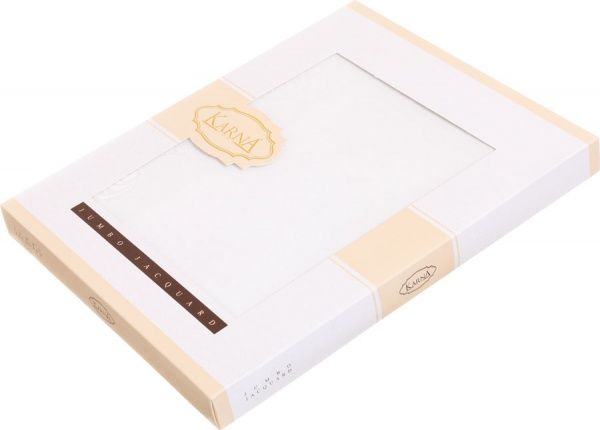 Скатерть Caramel 160x300 см кремовый Karna 