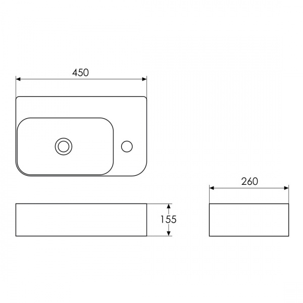 Умывальник Imprese i11511