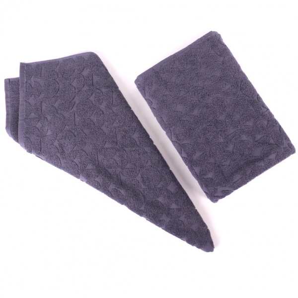 Рушник махровий Rice жакард 70x140 см сірий La Nuit 