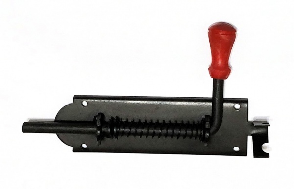 Шпингалет гаражный пружинный №3 тенифер Aspect 90016422 черный