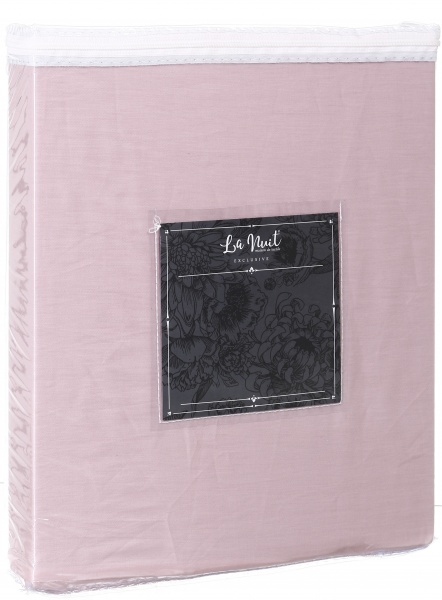 Комплект постільної білизни євро сатин рожевий 