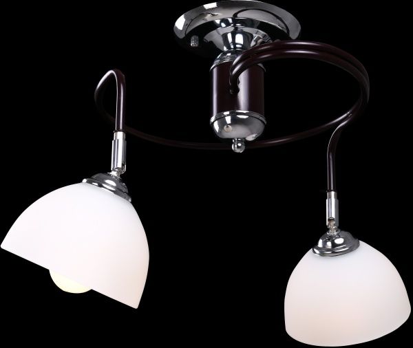 Світильник стельовий Accento lighting Alsace 2x60 Вт E27 хром/чорний 