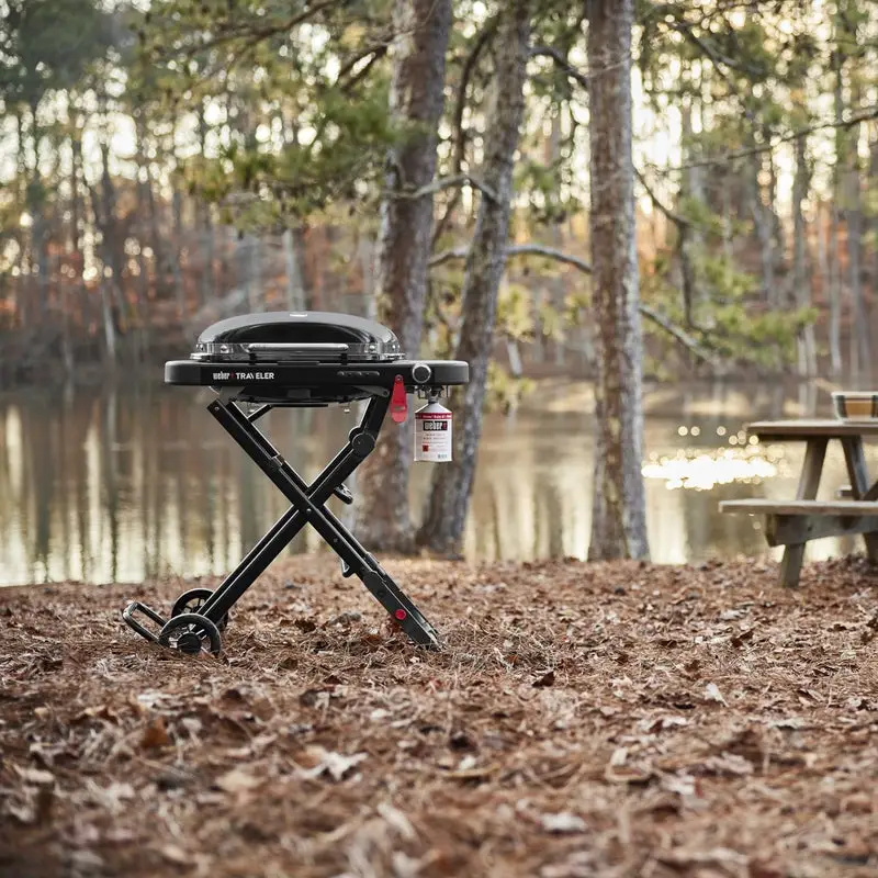 Гриль газовий Weber Traveler Compact Portable, чорний