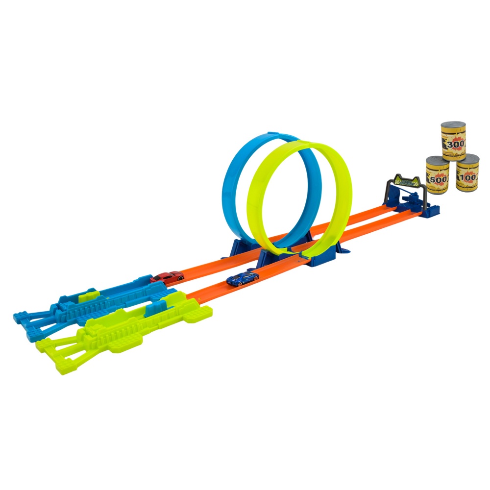 Гоночный трек Shantou двойной с катапультой и 2 машинками JJ161