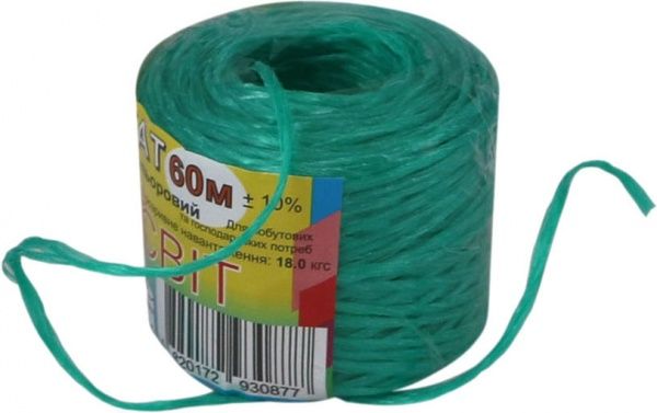 Шпагат пінополіетиленовий 1,4 мм 60 м в асортименті