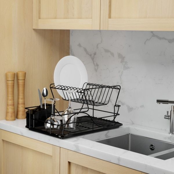Сушилка для посуды КВ009 черный