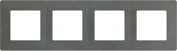 Рамка четырехместная Plank Electrotechnic Classic универсальная базальт PLK1040731