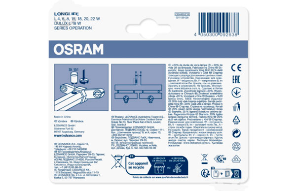 Стартер Osram 4-22 W Long life 2 шт. 4 Вт st 151 LL 