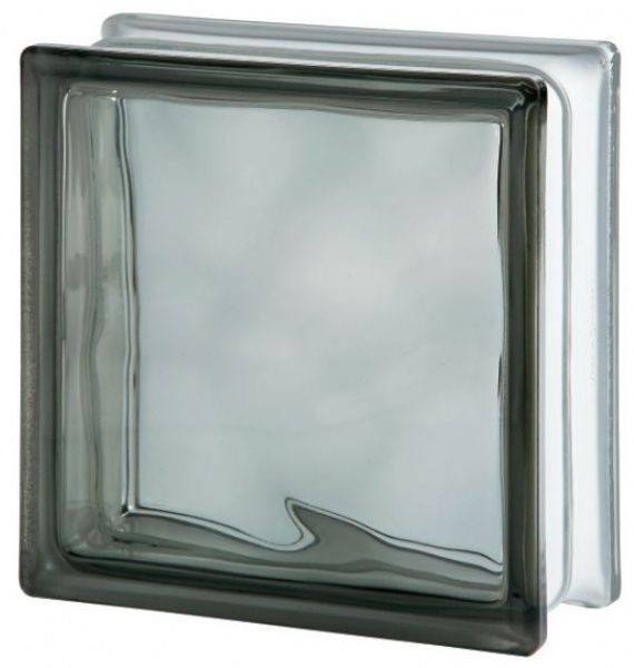 Стеклоблок Basic 190x190x80 Wave серый