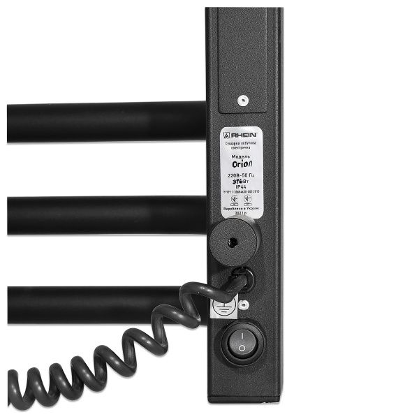 Полотенцесушитель электрический Rhein Orion S12 500х900 E L PE/MAT RAL9005 320W