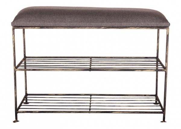 Підставка для взуття на 2 полиці Софія 300x300x480 мм чорний 