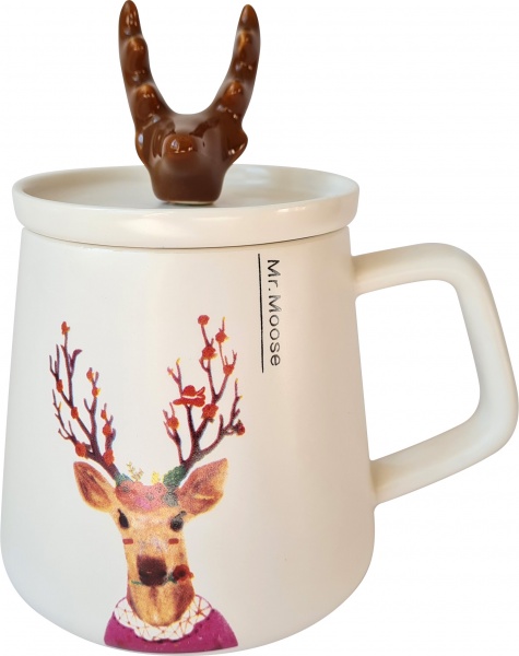 Чашка с крышкой Mrs. Spring 400 мл A0520-JZ20S20A Astera