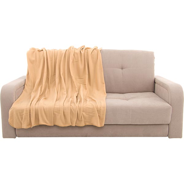 Плед 150x180 см бежевый Underprice