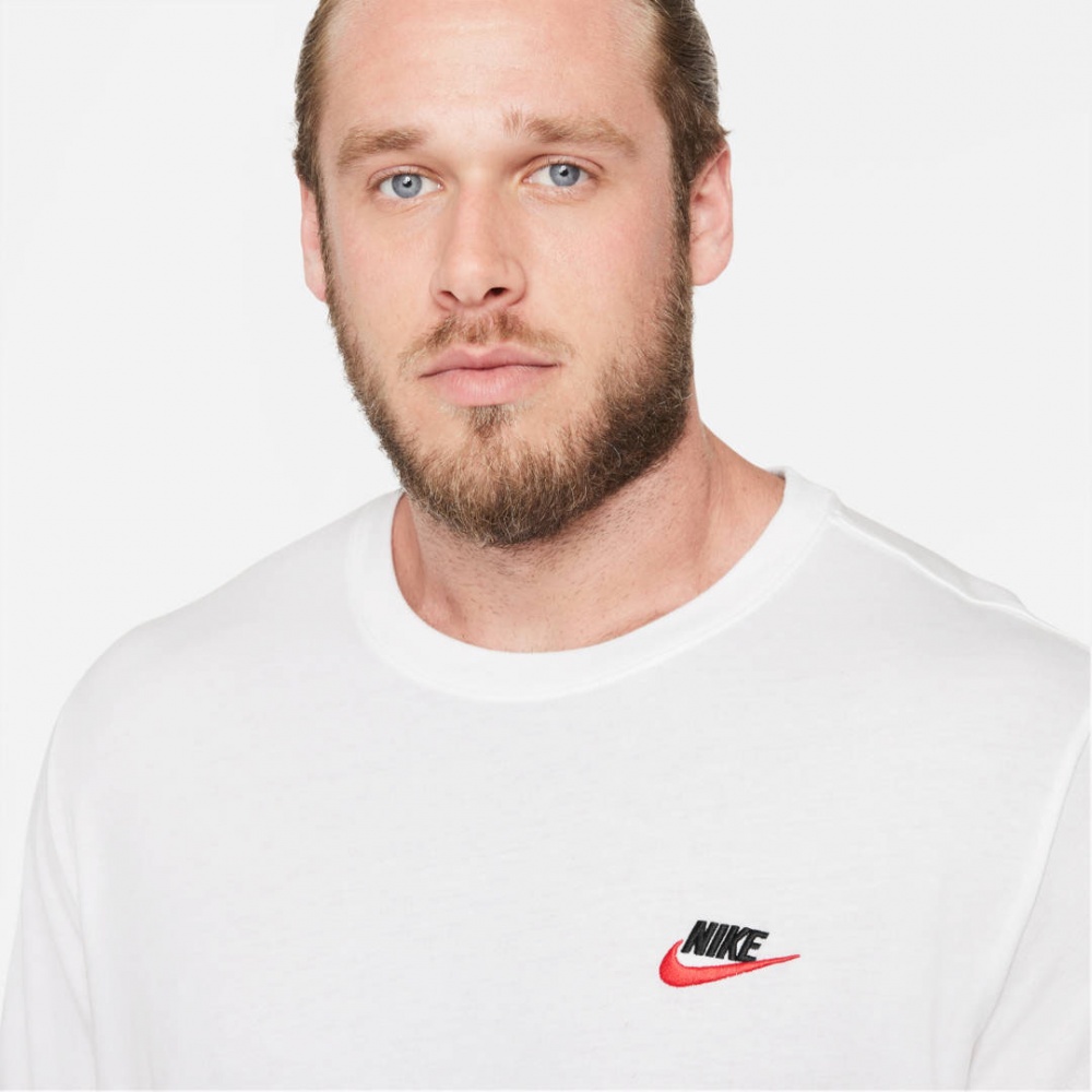 Футболка Nike M NSW CLUB TEE AR4997-100 р.S білий
