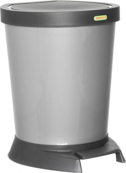 Відро для сміття Алеана сіре 18 л сірий 124066