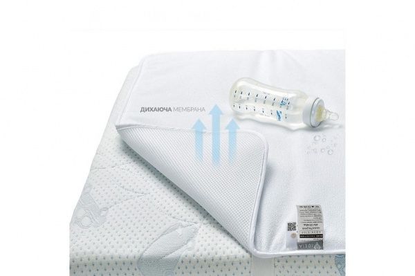 Наматрасник IDEIA детский Aqua Stop 3D c сеткой 60x120 см 