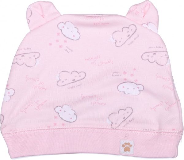 Шапочка дитяча Bembi ШП76 р.46 рожевий із малюнком