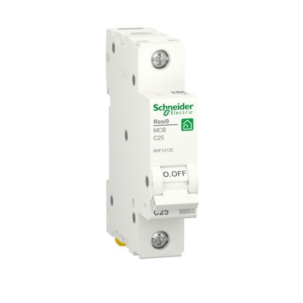 Автоматичний вимикач Schneider Electric 25 A 1P крива С 6кА Resi9 R9F12125